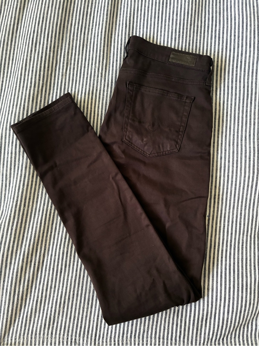 Ag Adriano Goldschmied The Prima Mid-Rise Cigarette Jeans — Brown